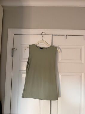 Express Olive Green Sleeveless Tank Top